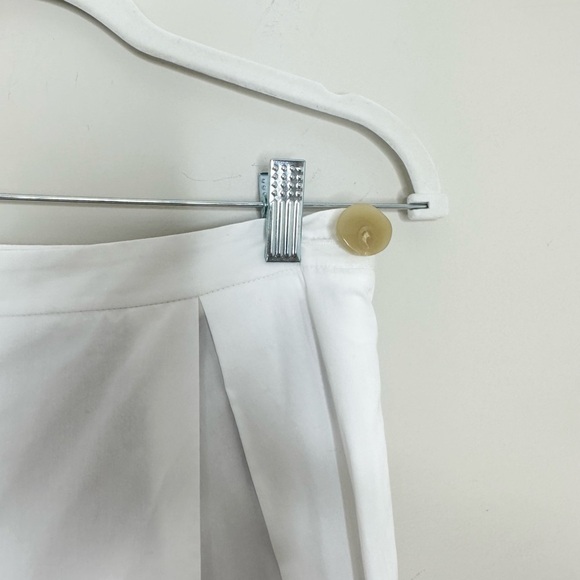 NWT VINCE Size 2 White Pleated Culotte Crop Wide Leg Pants - Picture 7 of 7